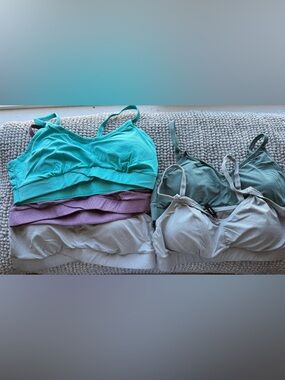 Torrid Bralettes - Teal, Lavender, Sage, Light Gray Size 0